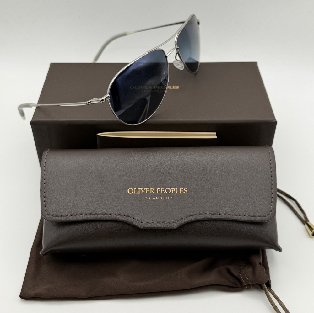 Oliver Peoples BENEDICT OV1002S 5036S3- Silver / Blue Graident Polarized