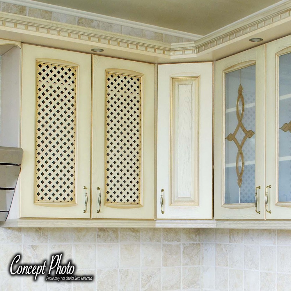 Outwater 24" x 35-3/4" x 3/8" Cherry Square Lattice Insert Panel