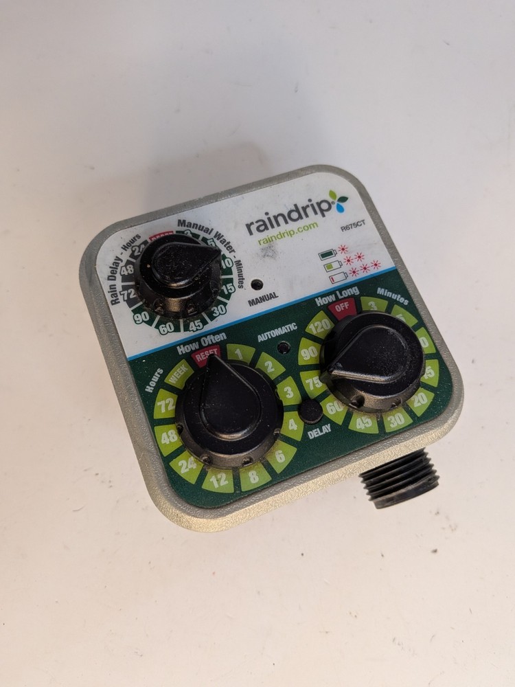 Raindrip R675CT Analog 3-Dial Water Tap/Hose Timer "B3B"