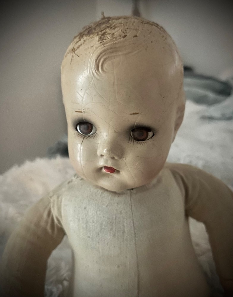 Haunted 1800s composition doll