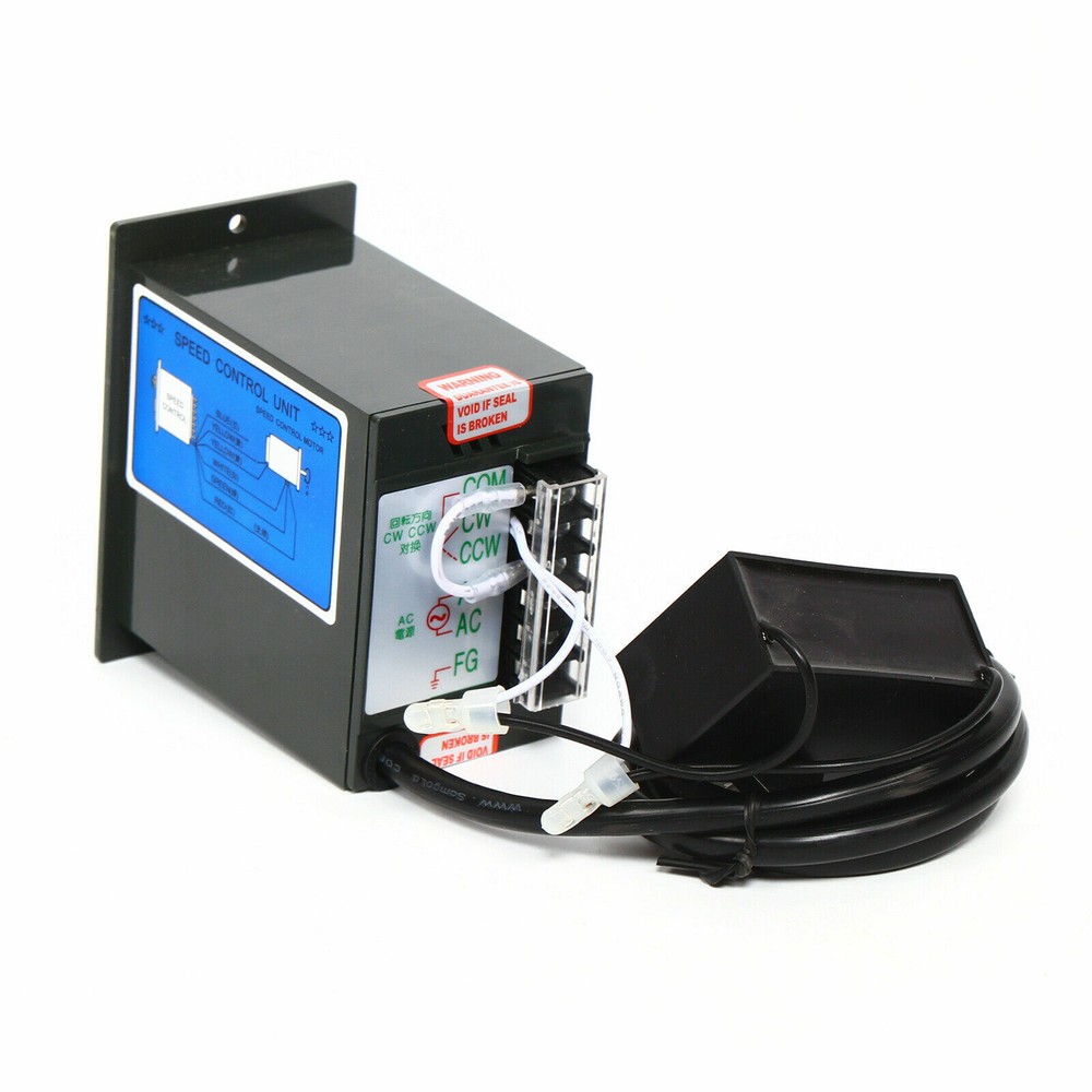 110V 60W AC Gear Motor Electric Variable With Speed Controller Single-phase 1:10