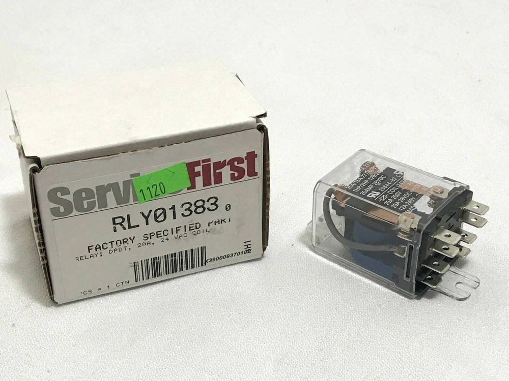 Trane Service First RLY01383 Relay 20A 24VAC Detrol 275F102C24A S155D