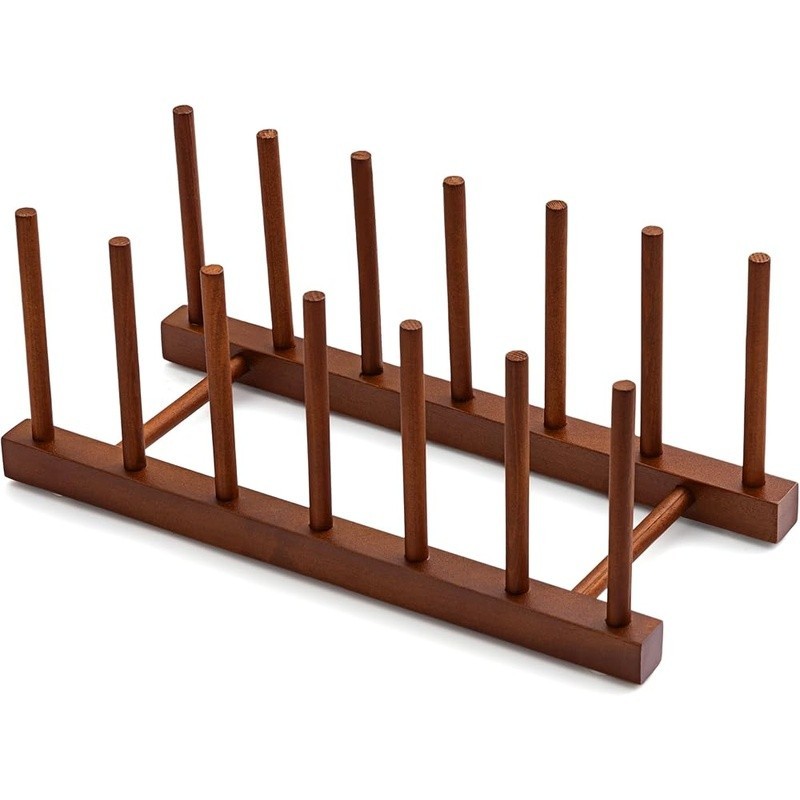 Teak Drying Rack Multi-Functional Kitchen Organizer Sturdy Storage Solution New