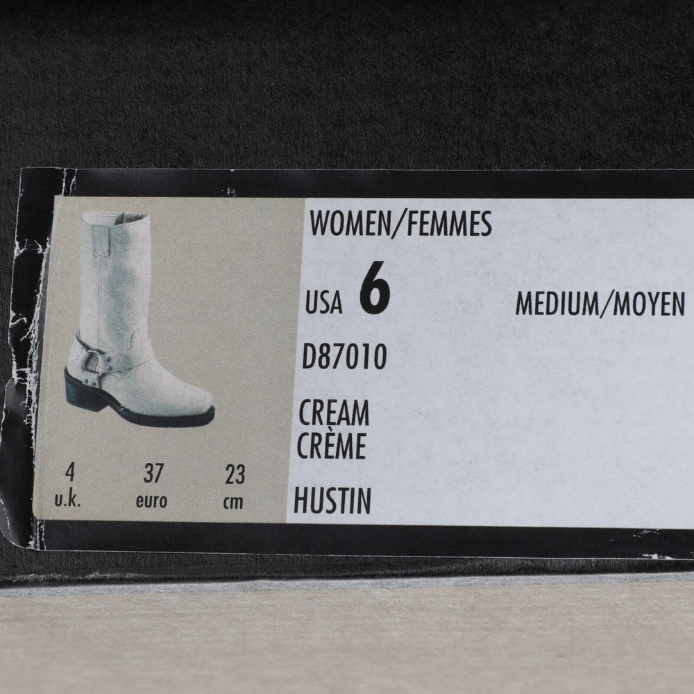 Harley Cream Boots Womens Size 6