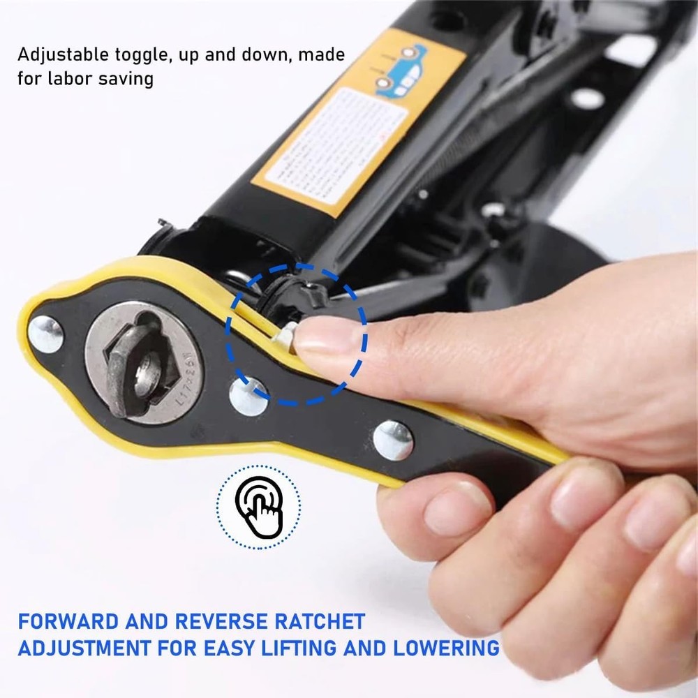 Durable 13.5 Inch Ratchet Wrench with Forward & Reverse for Quick Tire Changes
