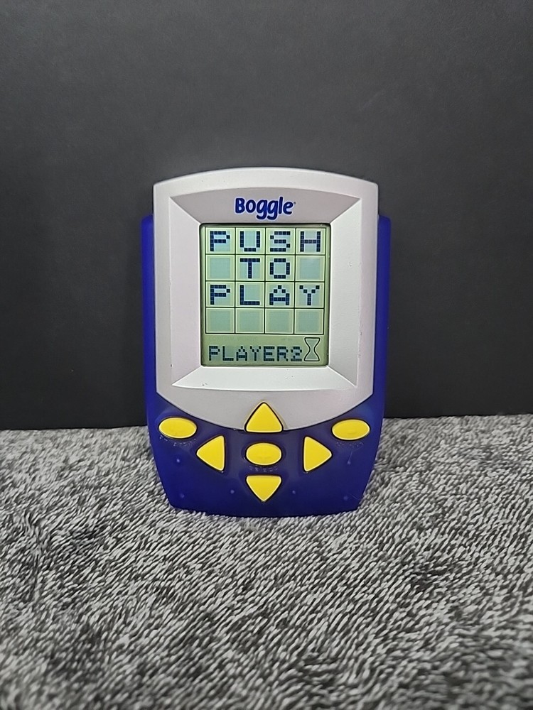 BOGGLE Handheld Game Model 40743 Travel Arcade HASBRO 2003 Tested Working