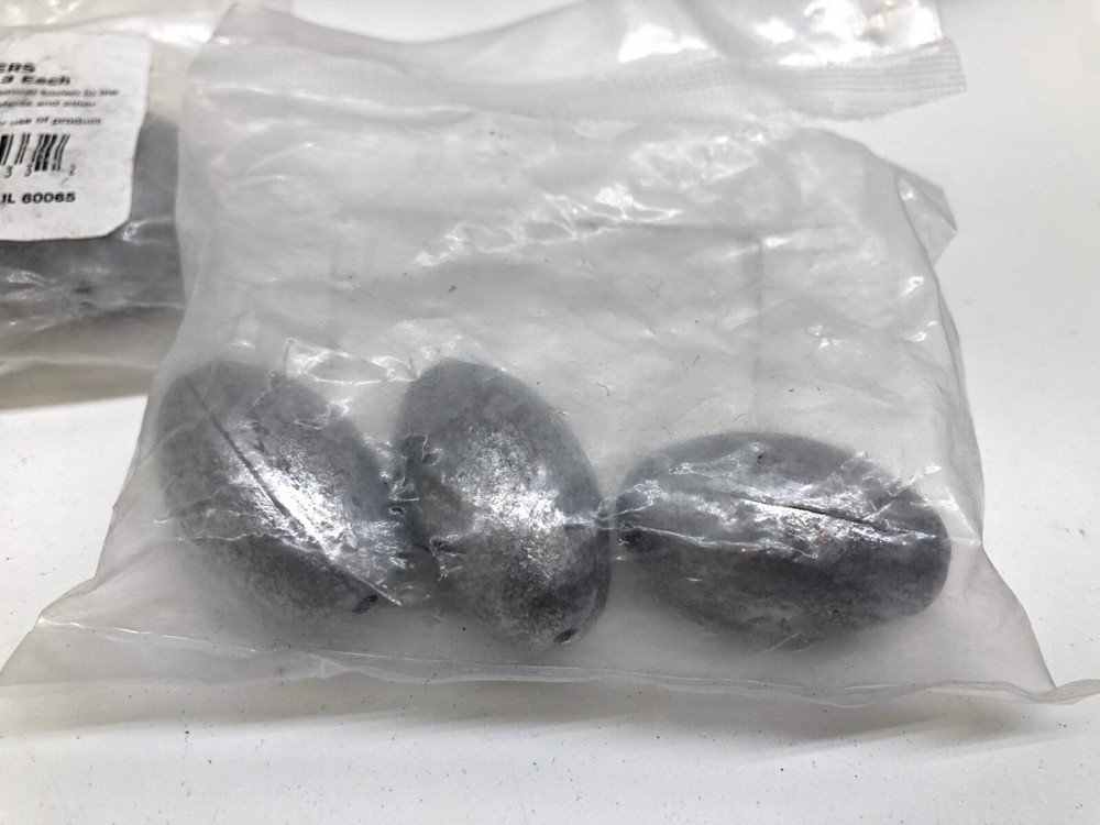 7 - South Bend Egg Sinkers EGG-300 Size 3 3 Pack