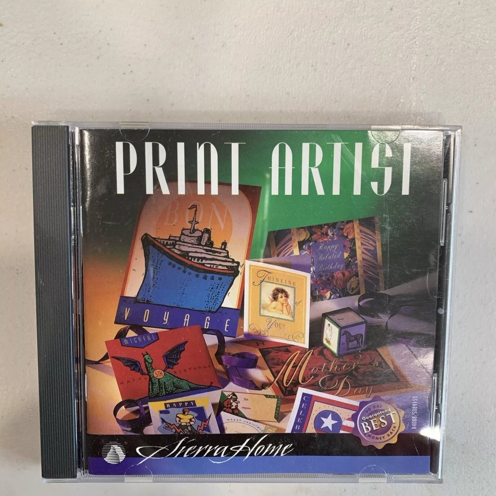 Print Artist Version 4.0 CD-ROM 1996 Sierra