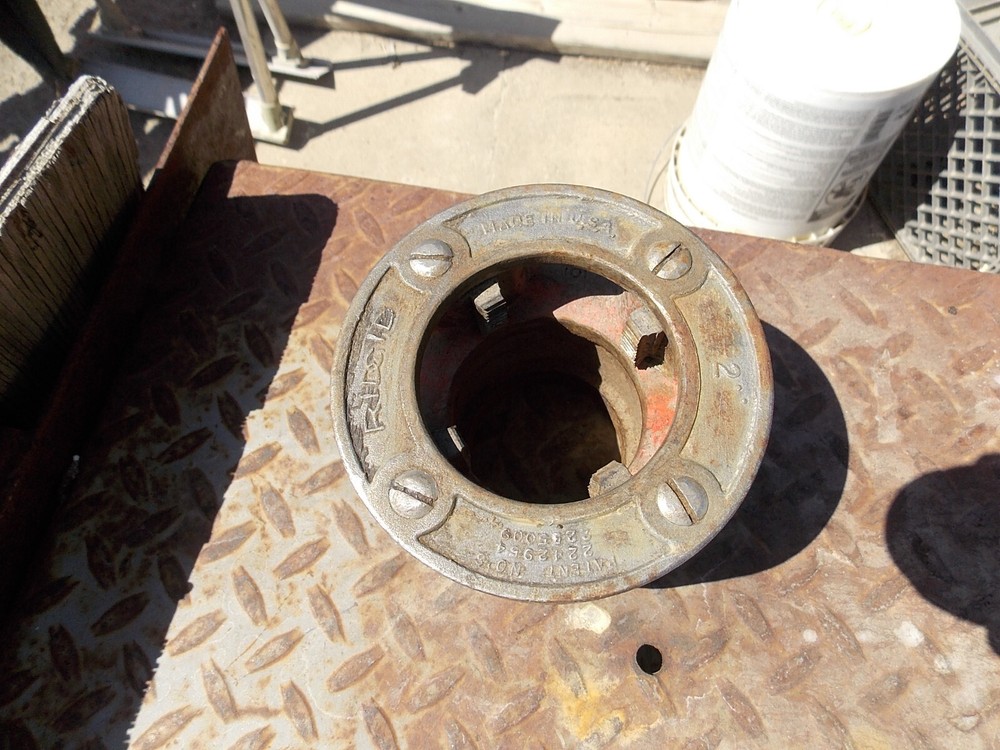 RIDGID 12-R 12R PIPE THREADER DIE 2" inch,  no chips teeth