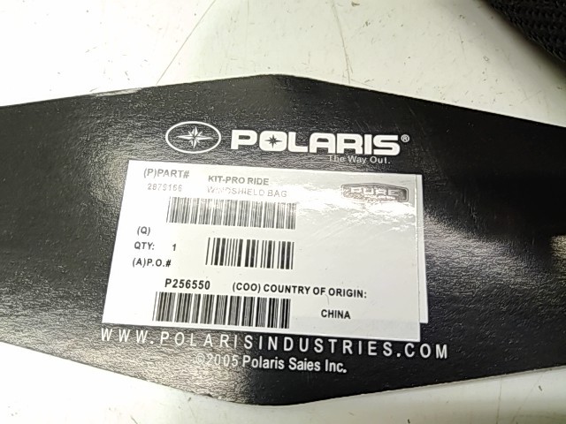 ProRide Windshield Bag Kit - ---- Polaris NOS