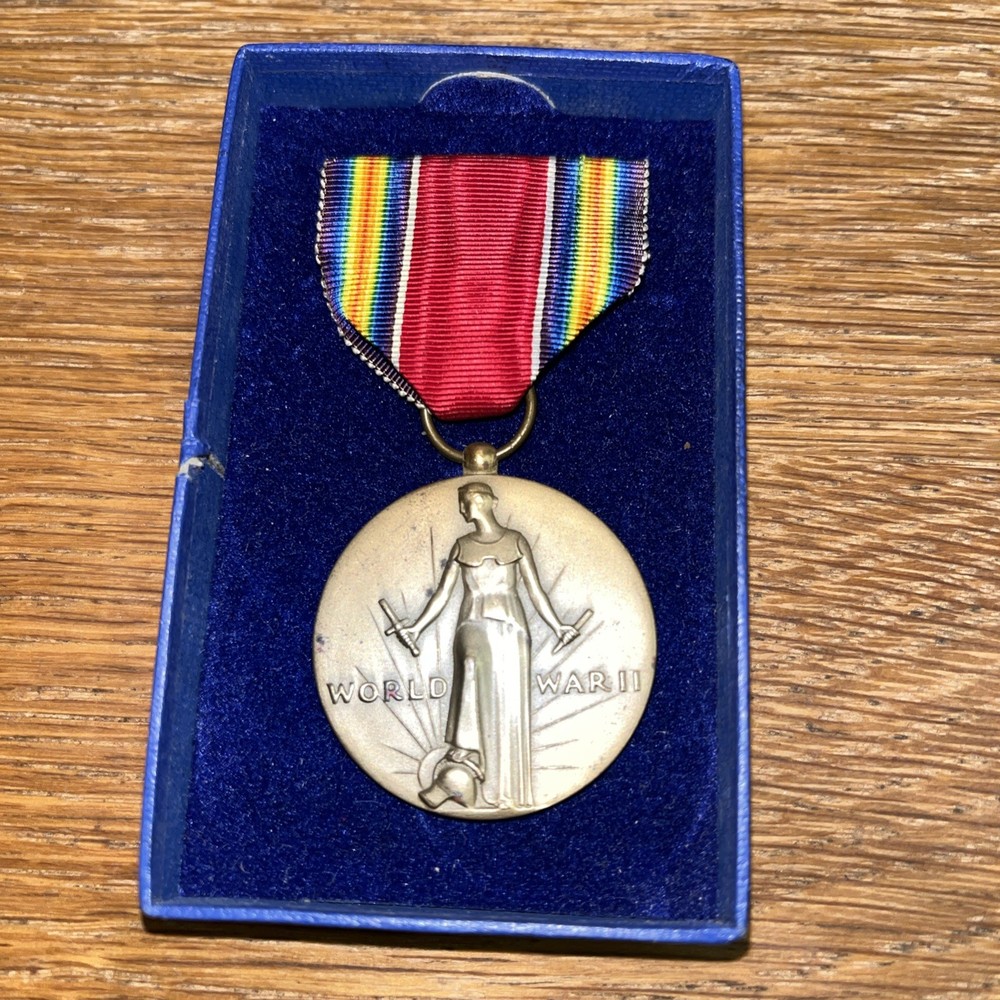 WW2 Boxed Victory Medal Fr Collection