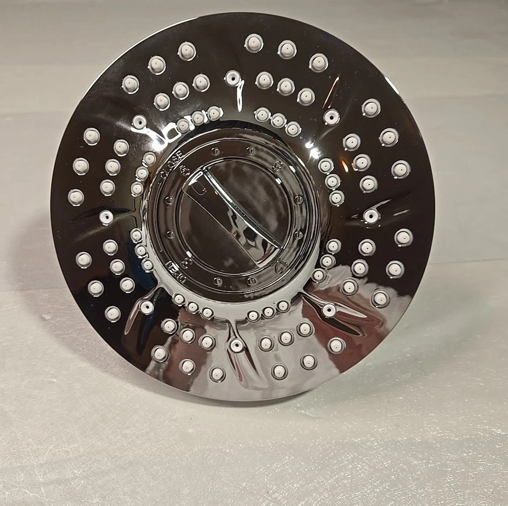 Filtered High Pressure Anti-Clog Shower Head, 7 Inch Silver Tone New