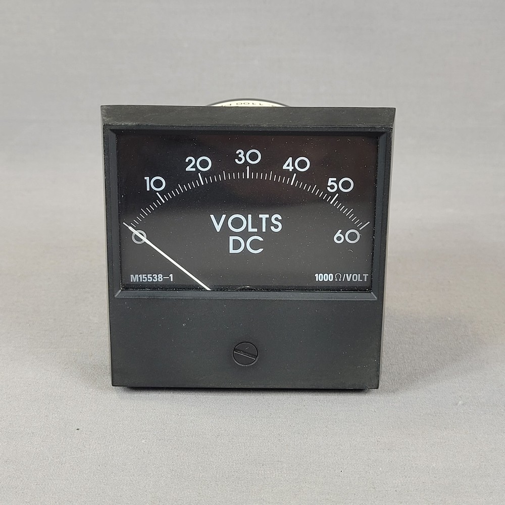 Simpson 2123 M15538-1 Analog DC Voltmeter 0-60V Panel Meter 1000 Ohm/Volt