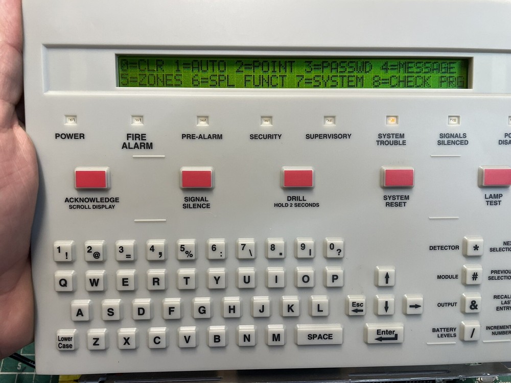 Notifier KDM-2 Display Keypad Tested