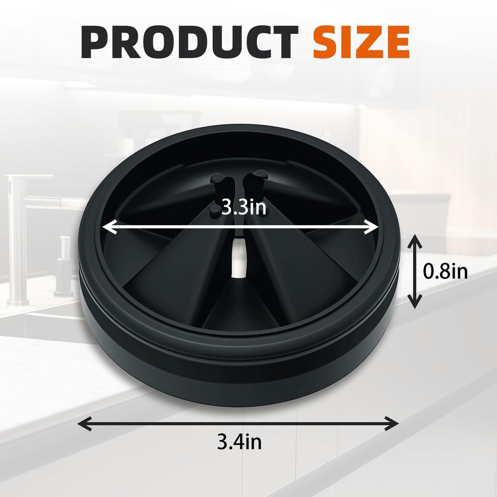 Garbage Disposal Splash Guard 3 3/8 for InSinkErator Evolution Series, Noise ...