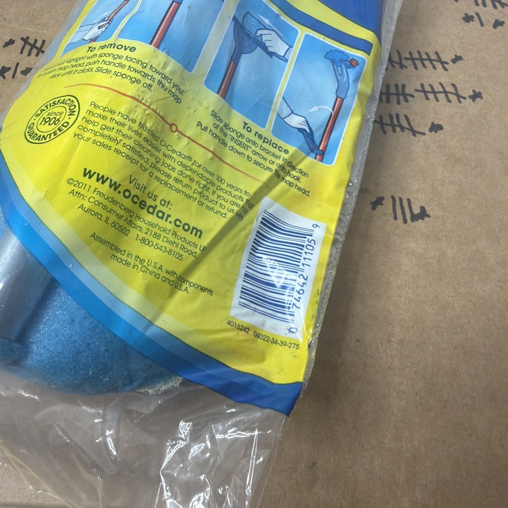New FLAW O Cedar Pro Scrub Roller Mop Refill Wave Sponge Head Replacement