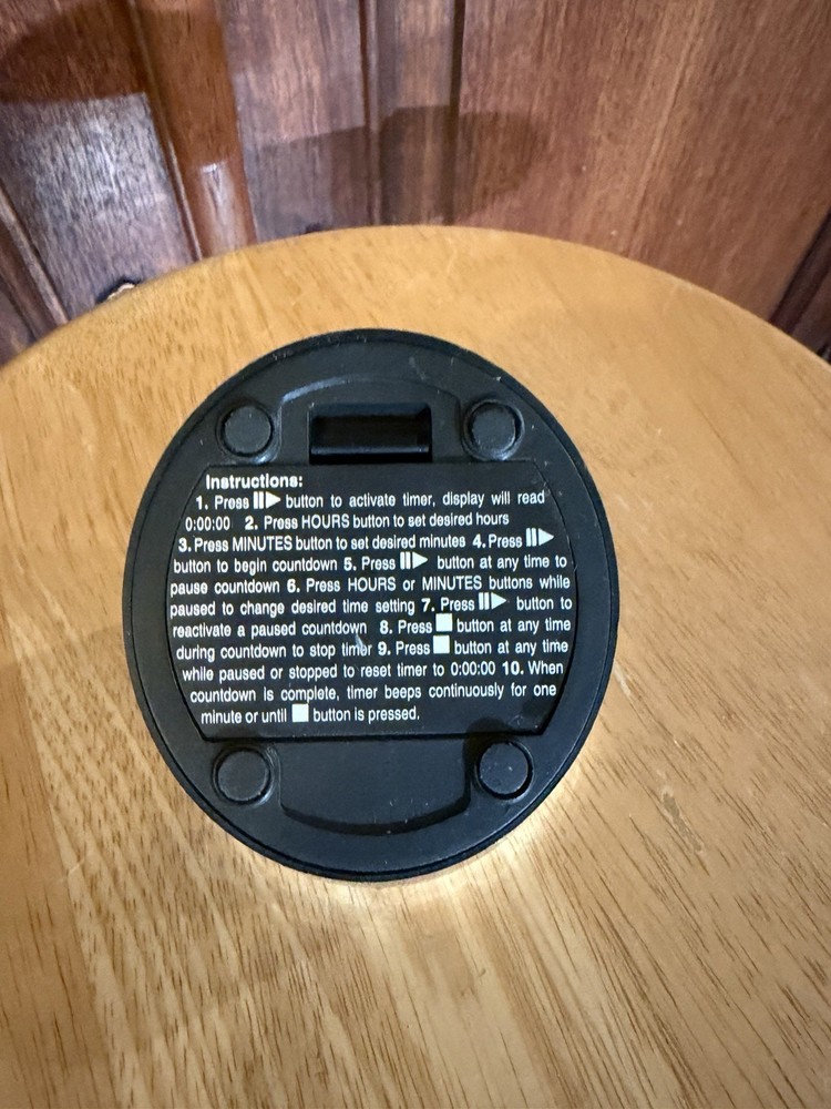 KitchenAid Cooks Series Digital Timer Large Display Buttons Modern Black Silver
