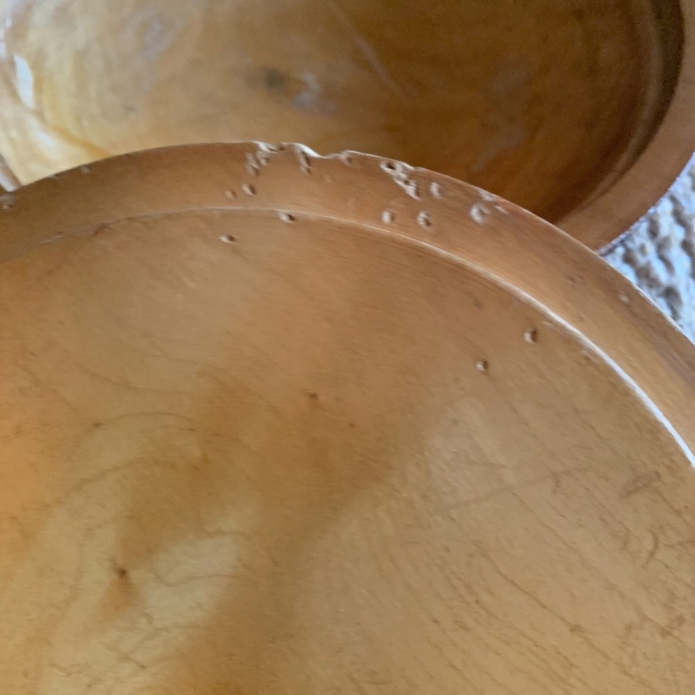 Vintage Wood Round Box