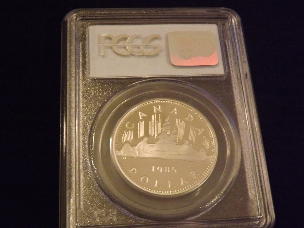 1985 $1 Canada Voyageur PCGS PR 69