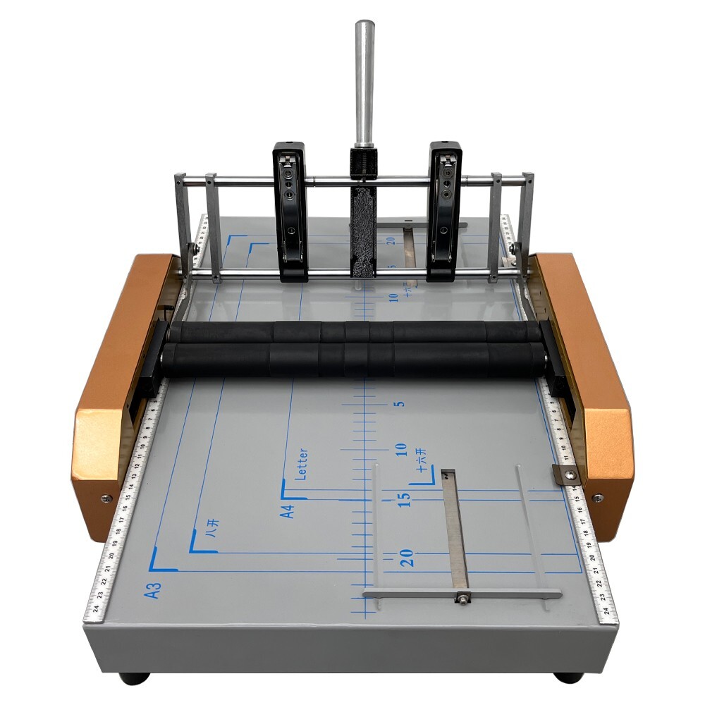 New 110V Automatic Book Binder Booklet Maker Booklet Folding and Binding Machine