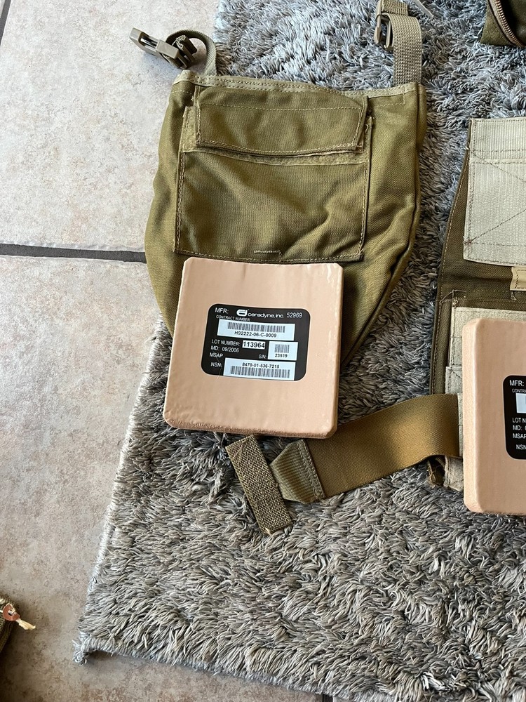 Side Ballistic Insert 6x6 Set Tan SOCOM MBAV Component Kit