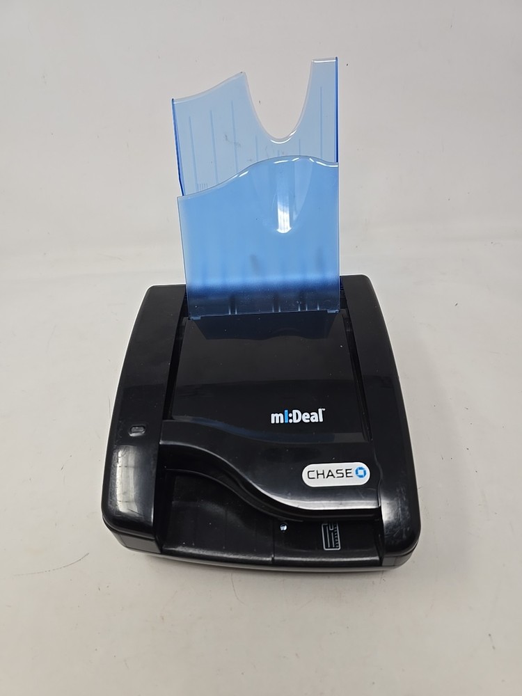 Panini mI:Deal Single Feed Check Scanner Reader Powers On Chase Banking Cord