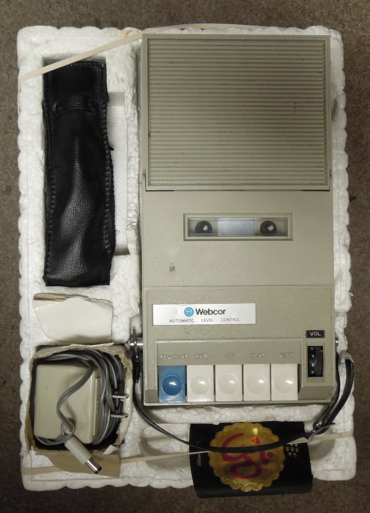 Webcor Casette Recorder TC144X Tested Fully Functional 0516-06M