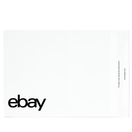 100 New 6.25" x 8.5" eBay POLYMAILER No Padding Black Logo