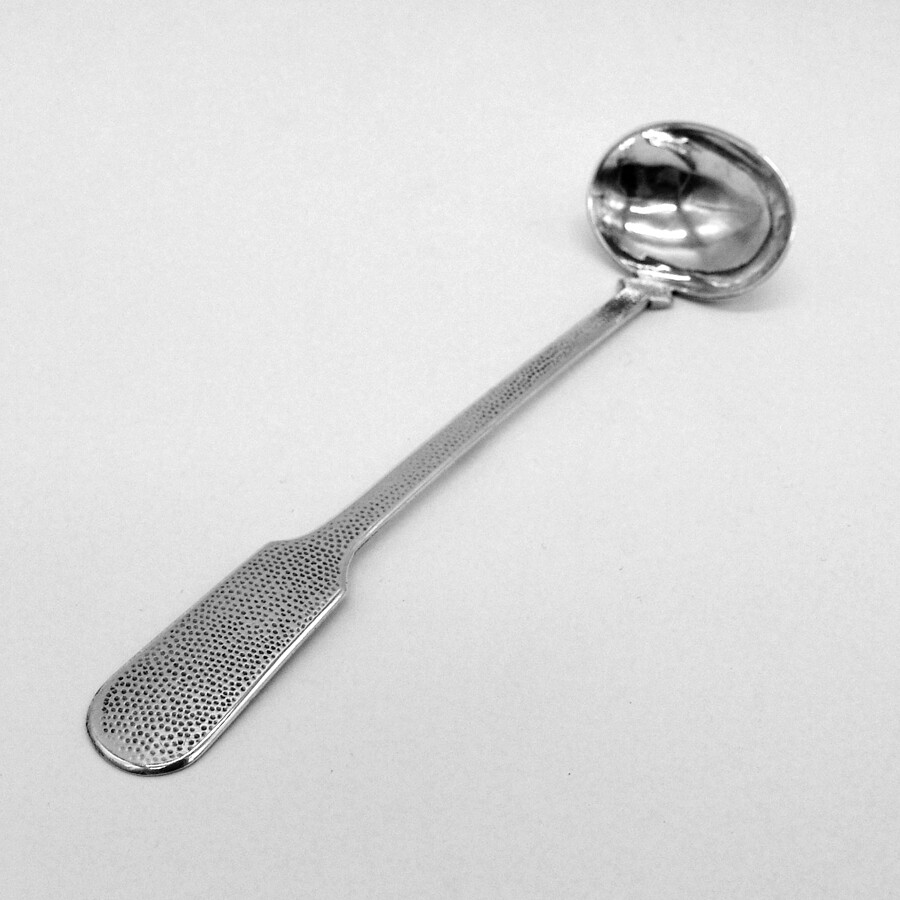 Siukee Sauce Ladle Chinese Export Sterling Silver No Mono