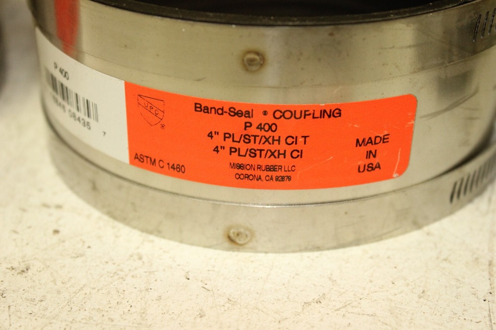Six 4" Shielded Transition Couplings C1460