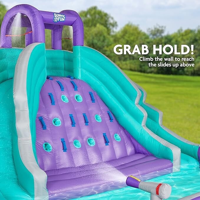 SUNNY AND FUN INFLATABLE WATER SLIDE