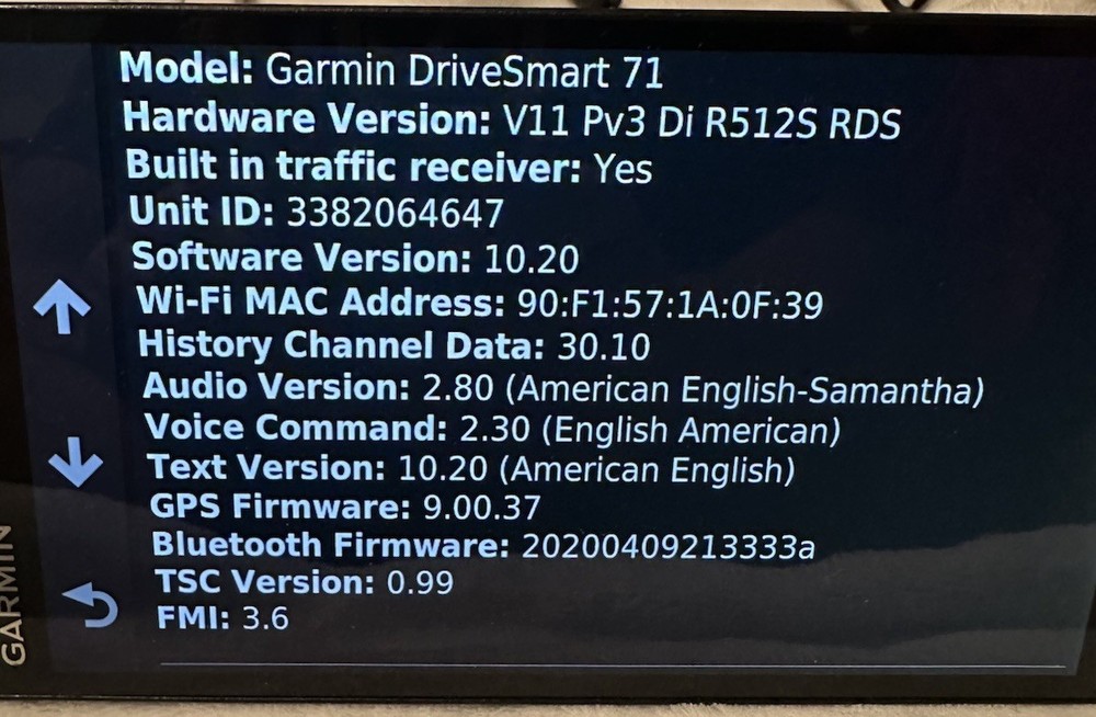 Garmin DriveSmart 71 EX-GPS touch screen 6.95"-Wifi, Bluetooth