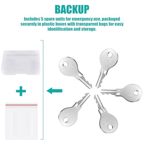 5 Pcs CH751 Key, Universal CH751 replacement keys, RV keys for RV