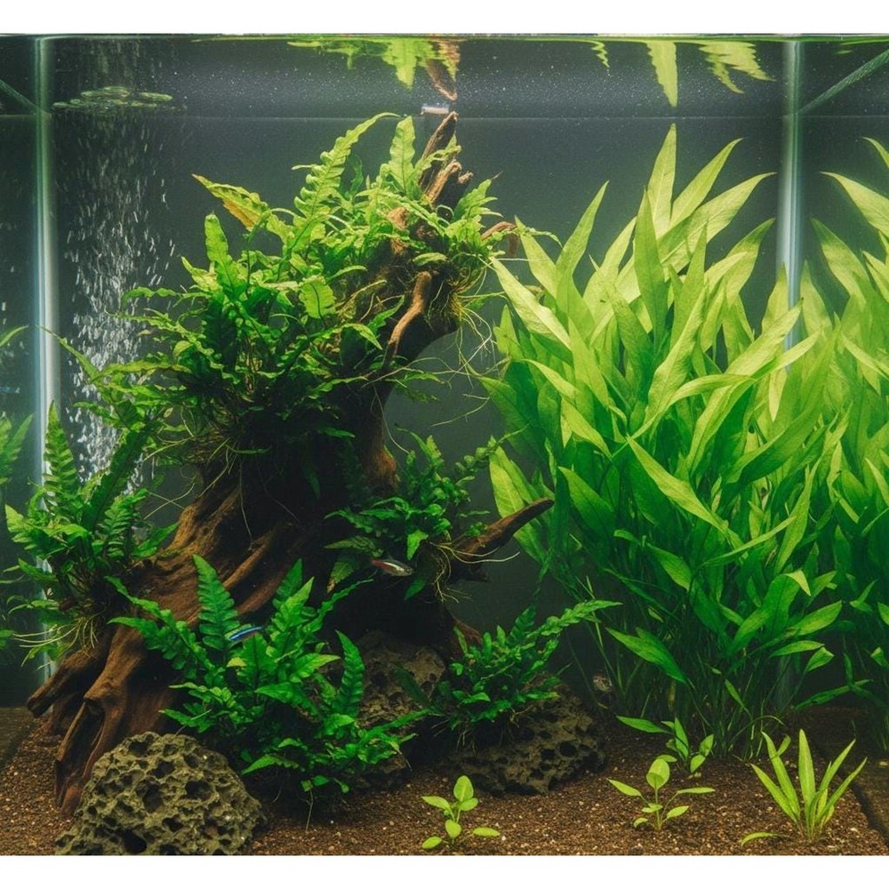 Amazon Sword & Java Fern Live Aquarium Plants | Freshwater Plants