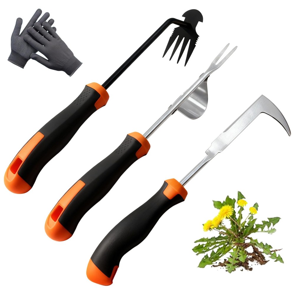 Weed Puller Tool, 2025 New Portable Weeder Tool, Weeding Tool with Stainless ...