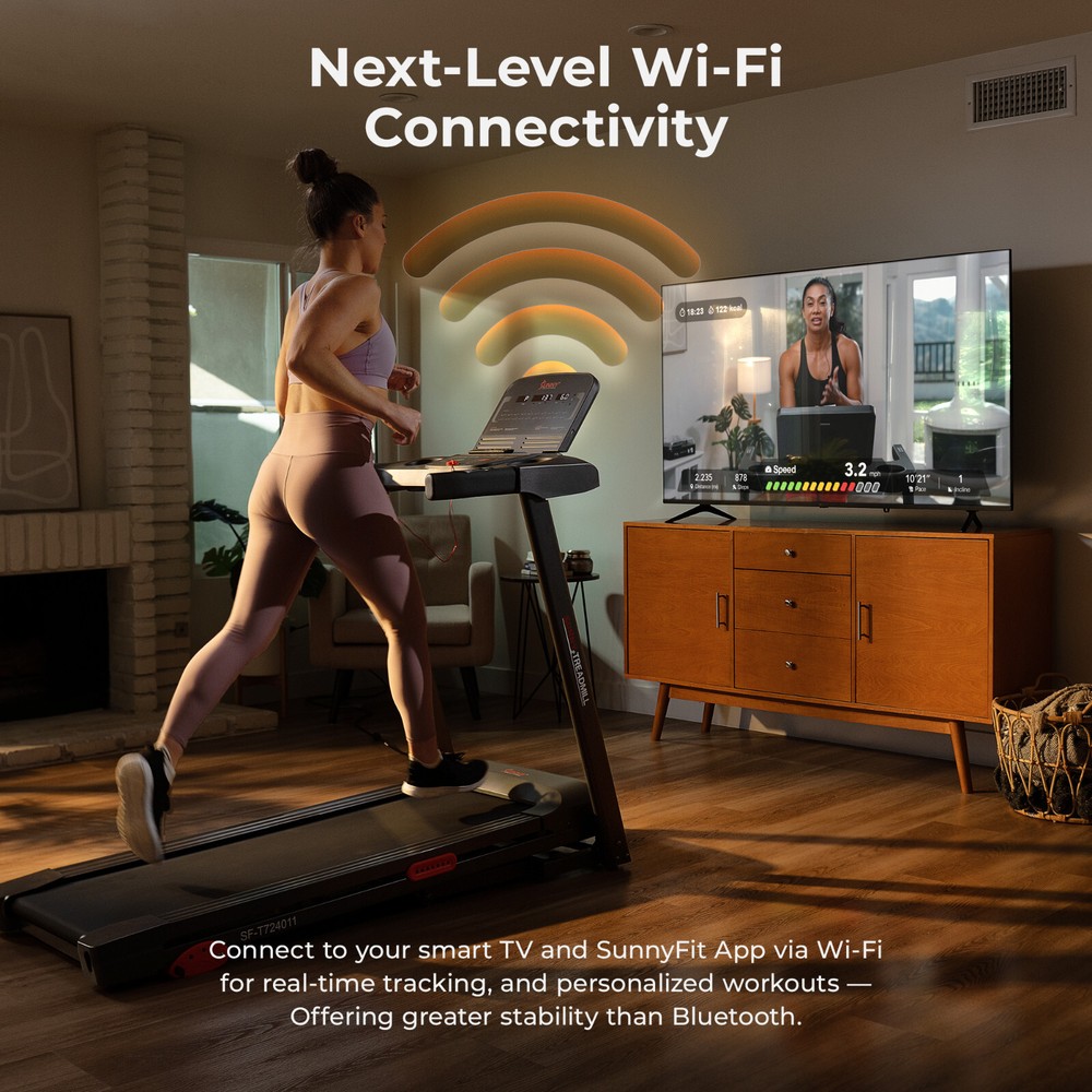 Active 300 Smart Incline Treadmill Wi-Fi Bluetooth Foldable Customizable Incline