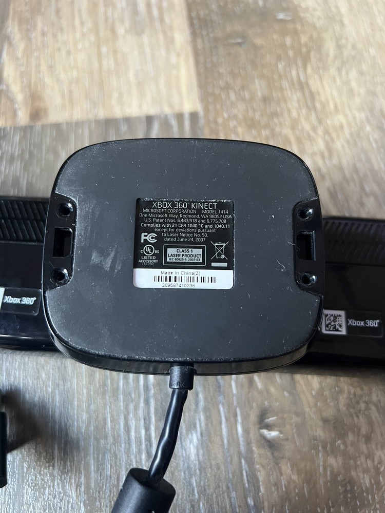 Microsoft Xbox 360 Kinect Sensor Bar Black Model 1414 Tested & Working