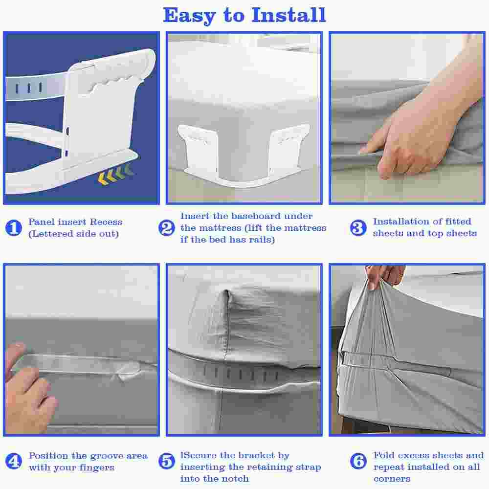 Lock Sheet Holders Keep Sheets Tight Heavy Duty Bed Sheet Holder Corner Fitted