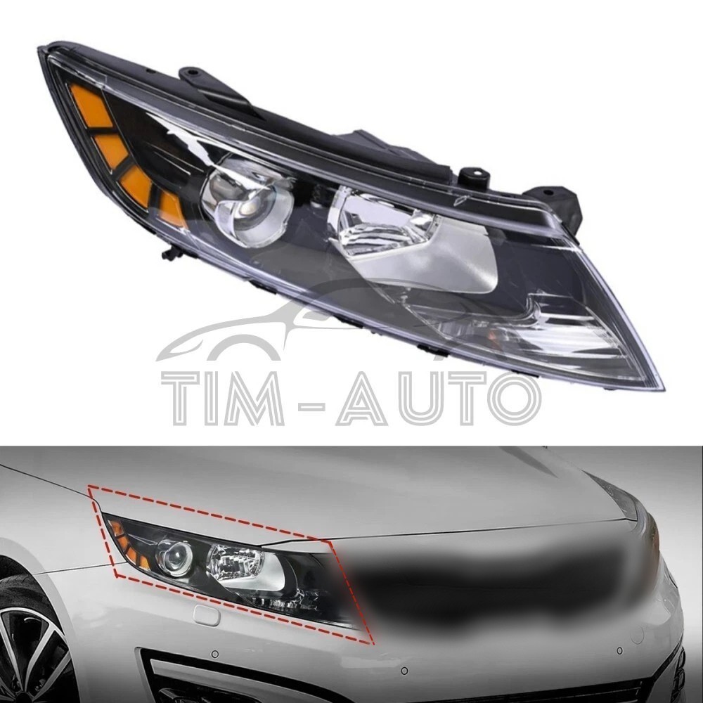 For 2011-2013 Kia Optima Halogen Headlight Headlamp Assembly Passenger Side RH
