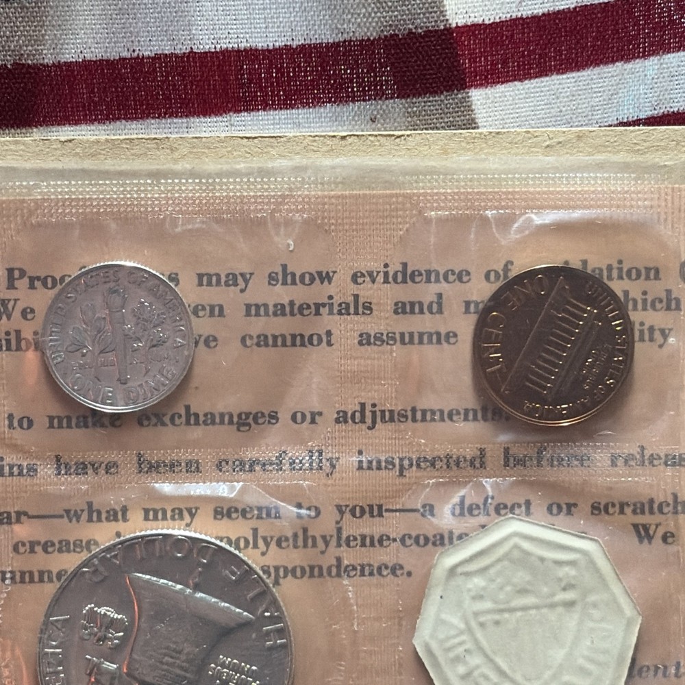 1961 Proof Set 90% Silver W/ Franklin Half