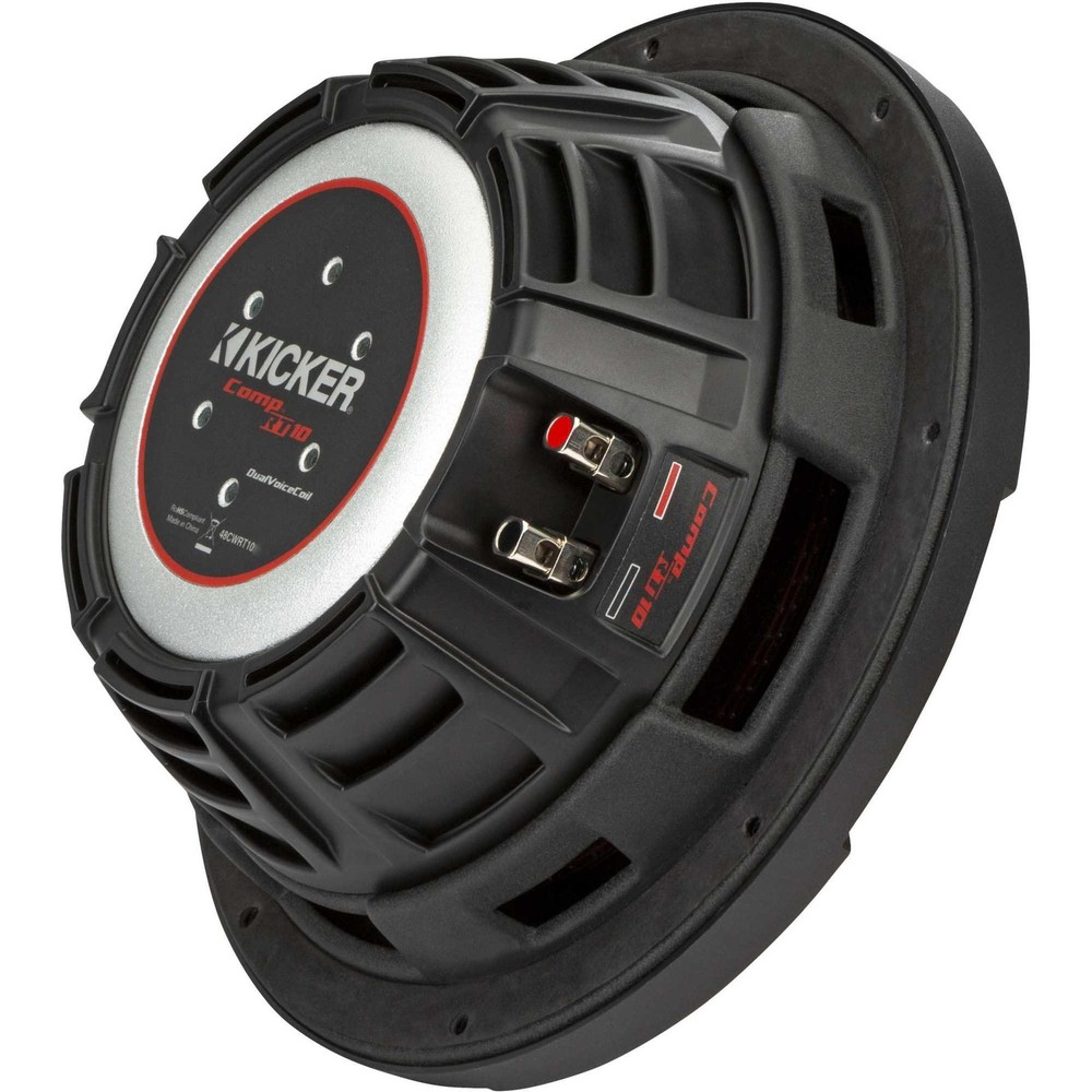 Kicker 48CWRT104 CompRT 10" Subwoofer, DVC, 4-ohm