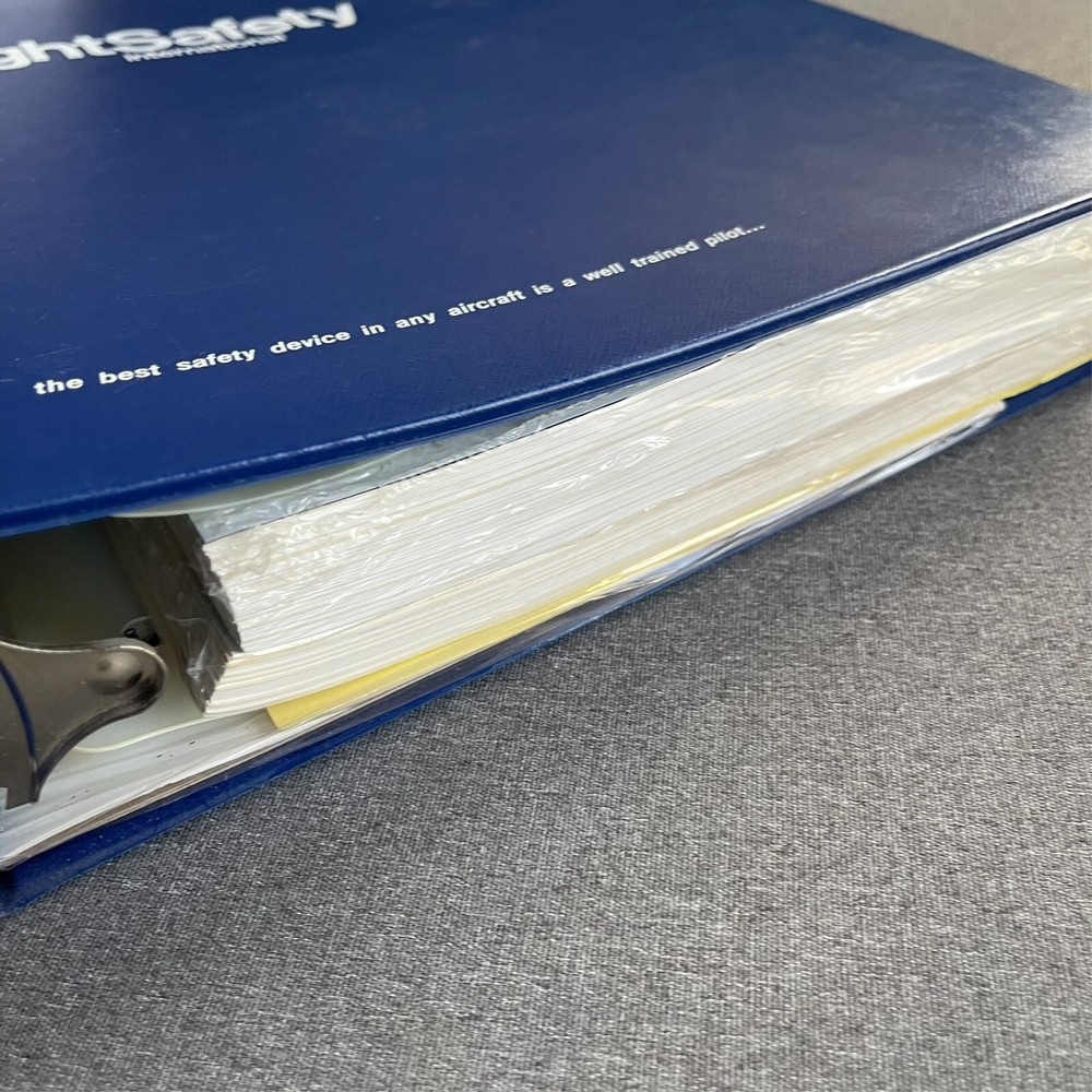 Flight Safety International Cheyenne Pilot Initial Training Syllabus 1990