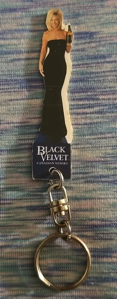 Black Velvet Key Ring Key Chain