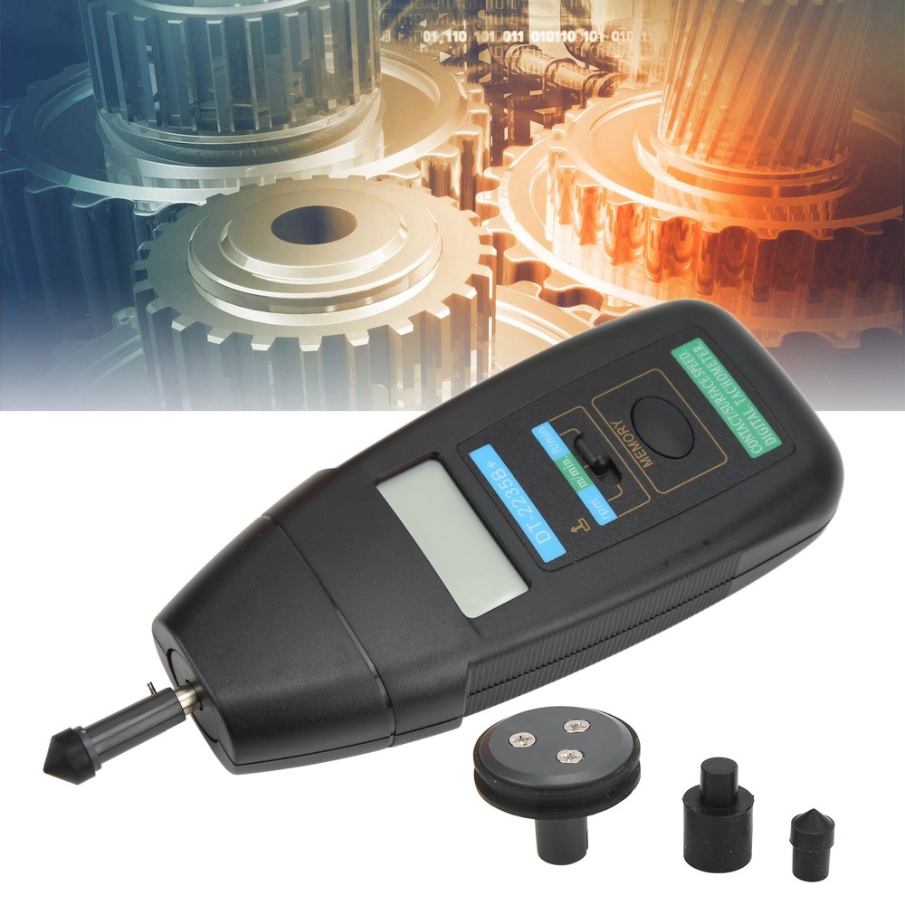 Digital Tachometer Fast Measurement Automatic Memory Auto Ranging Speed New