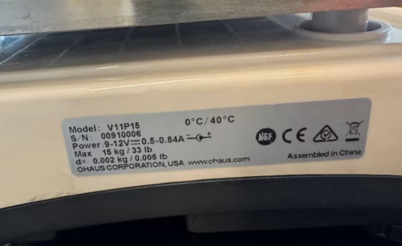 OHAUS Valor 1000 V11P6 Digital Scale