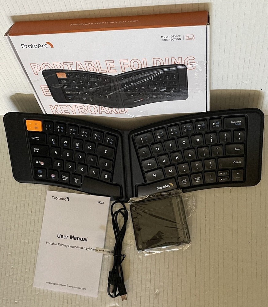 Portable Folding Ergonomic Keyboard