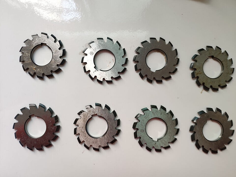 Module Size Dp 14-1/2 degree can select Involute Gear Cutters New 1Set 8pcs