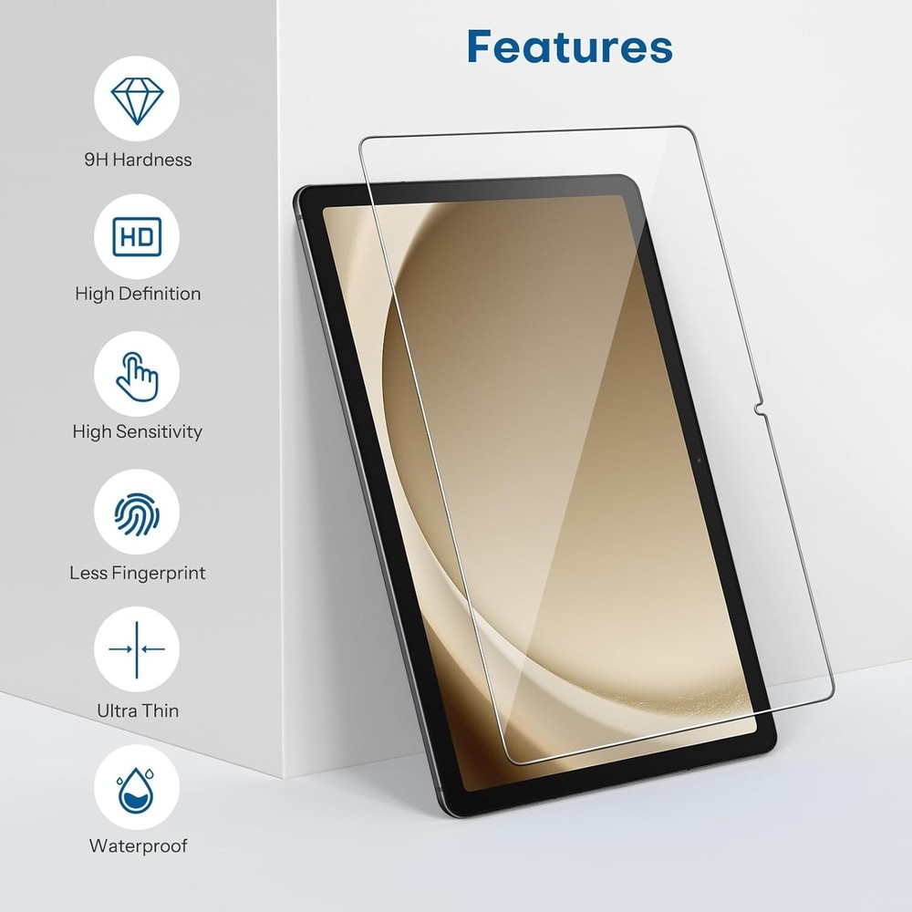 (2 Pack) Screen Cover For Samsung Galaxy Tab A9+ Screen Protector Tempered Glass