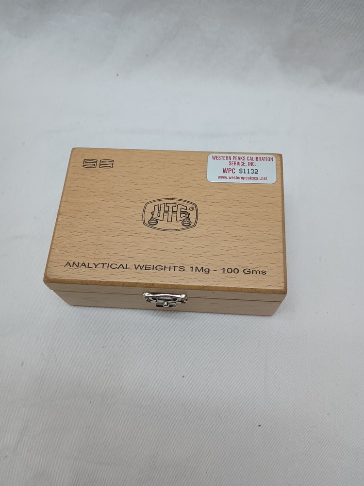 UTC ss Analytical Weights Missing 1 1mg-100gms In Wood Box