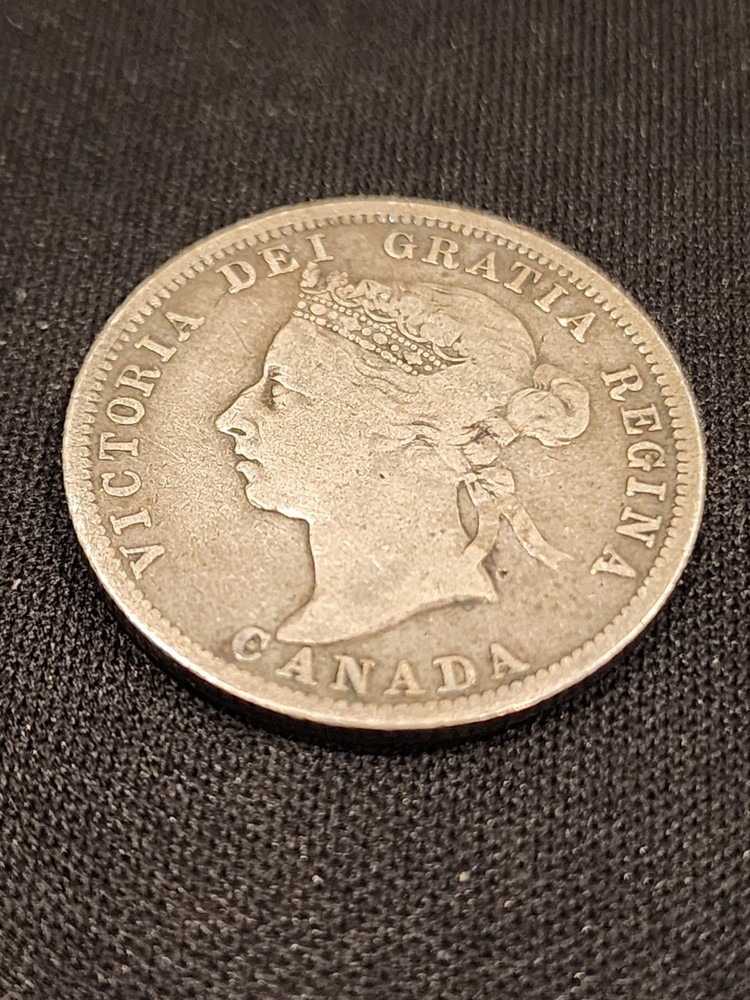 1901 Canada 25 Cents Silver Coin